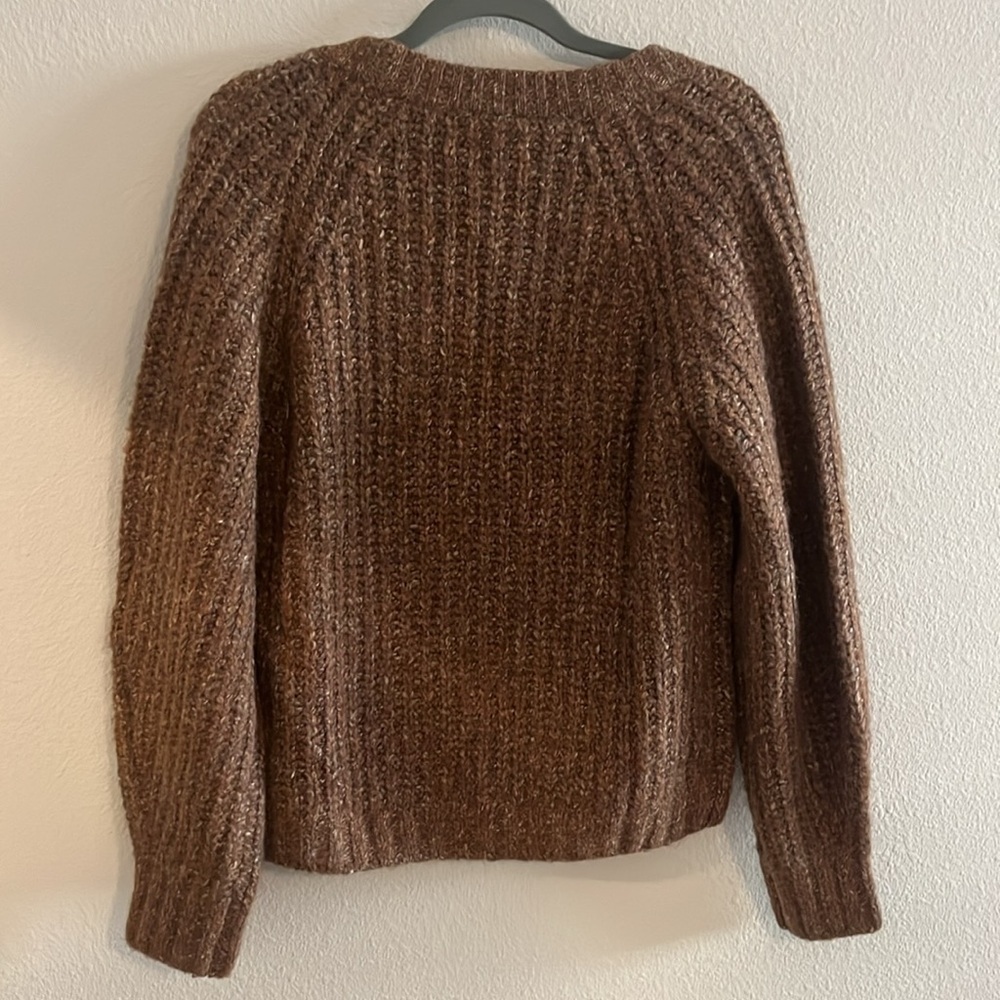 Lucky Brand Shaker Knit Raglan Cardigan Sweater Size Small - Picture 6 of 7